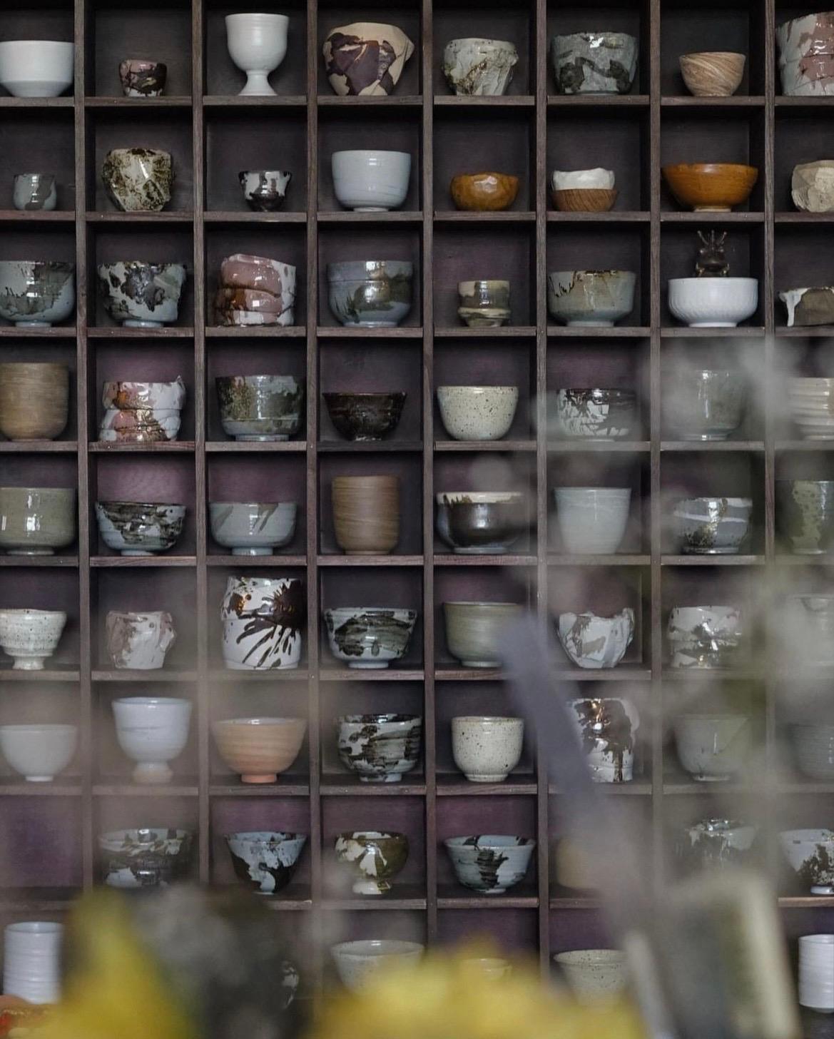 Backus Ceramics Wall of Cups