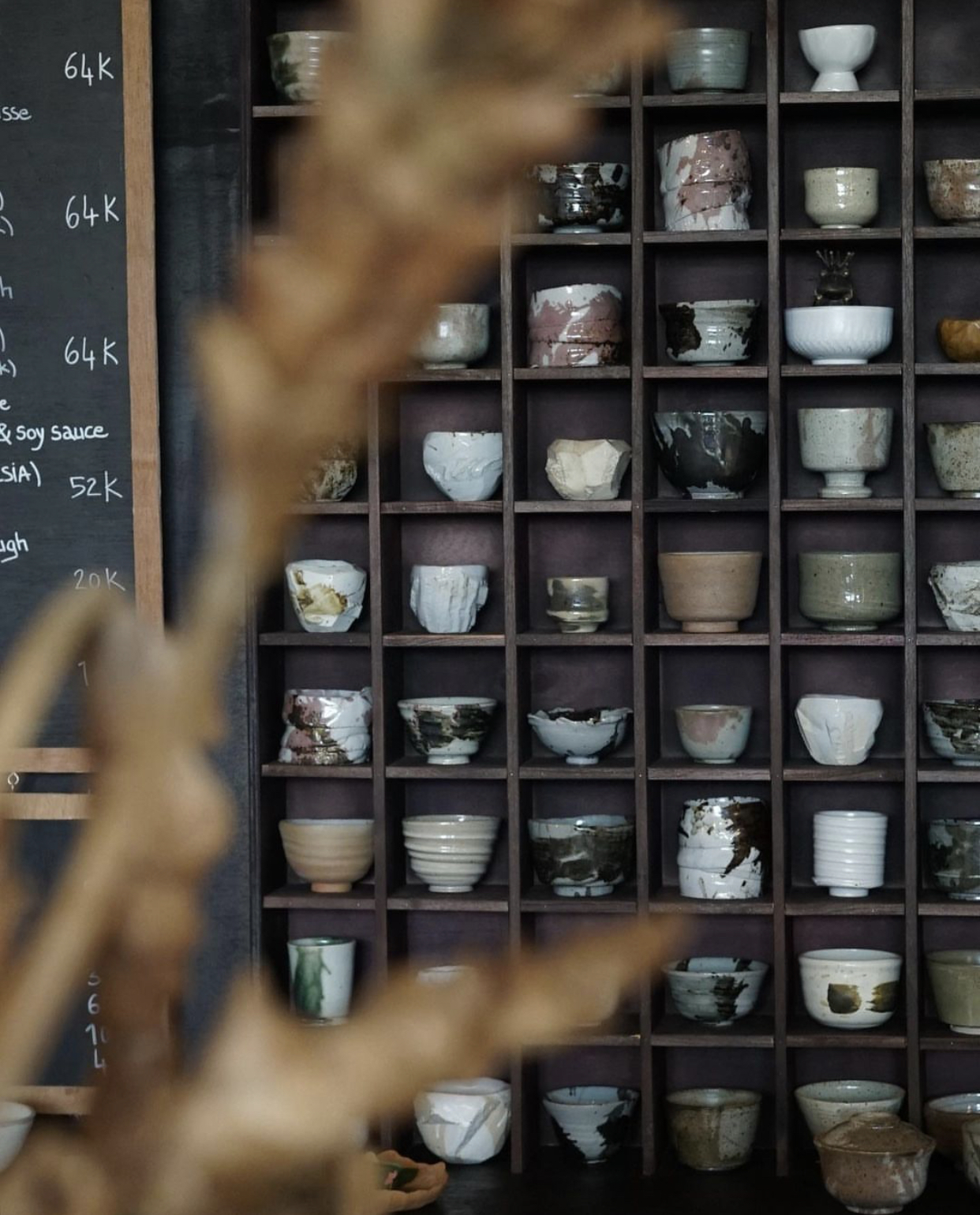 Backus Ceramics Wall of Cups